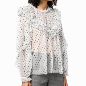 Ulla Johnson polka dot shirt
